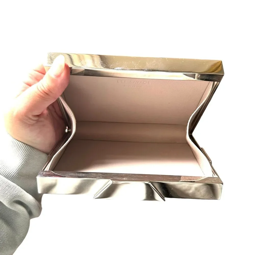 LEE SAVAGE Space Small Brass Clutch w BOX‎